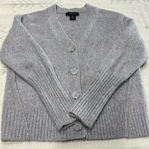 Rachel Zoe wool cardigan sweater women’s size Med lavender EUC